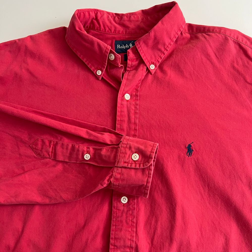 Ralph Lauren Men's L Blake Red Button Up‎ Shirt